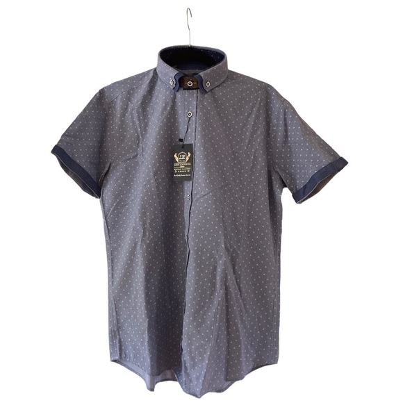 NWT Lloyd & Jefferson Short Sleeve Button down Shirt - Picture 1 of 6